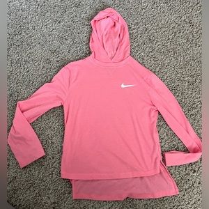 Nike Small Dri Fit Hooded Long Sleeve Shirt